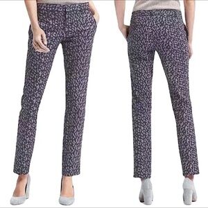 Banana Republic Ryan Olivia animal print trouser pants Size 6